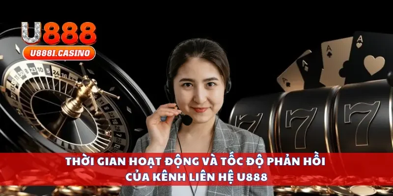 Thời gian hoạt động và tốc độ phản hồi của kênh liên hệ U888